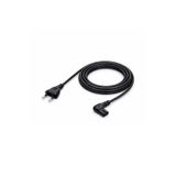 Derwell 1.5 Metre 1.5mt 2 Pinli 90 Derece L Uç Teyp Radyo Fişi PS5 PS4 PS3 Xbox One S X Power Güç Kablosu Esnek ve kırılmaya dayanıklı PVC Dış Kaplamalı Kablo