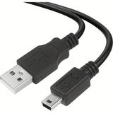Derwell 1.5 Metre 1.5mt USB Şarj Veri Kablosu 2.0 A Erkek Mini B 5 Pin 5 P T Bağlantı Noktası Miniusb Cihazlar Için Mp3 Mp4 Kamera Cep Telefonu Sabit Disk Bilgisayar Kablosu
