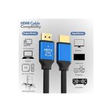 Derwell 1.5 Metre 4K 1.5m HDMI Kablo 2.0V 4k@6ohz 18 Gbps 2160P Görüntü Kablosu Dijital Ultra Hdmi Kablosu Çok Renkli