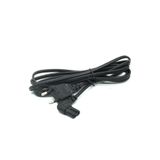 Derwell 1.5 Metre L Uç 90 Derece Power Güç Elektrik Kablosu C7 Ps4/Ps3 Teyp Laptop Adaptör Işıldak 2 Pinli