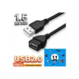 Derwell 1.5 Metre Usb Uzatma Yüksek Hız Usb Uzatma Kablosu Uzatıcı Ara Kablosu 1.5M Dişi Erkek Usb 2.0 Kablo