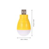 Derwell 1.5 Watt Usb Led Küçük Beyaz Işık Lamba Koridor Tuvalet Oturma Çocuk Odası Için Gece Aydınlatma Mini Beyaz