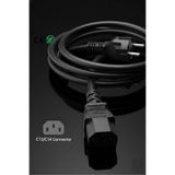 Derwell 1.8 Metre 1.8Mt Power Güç Kablosu C13 3Pinli Monitör Bilgisayar Psu Elektrik Güç Kablosu 220V Cabble