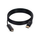 Derwell 1.8 Metre Displayport To Hdmi Kablo 4k 2k Display In Hdmı Out Dp To Hdmi Çevirici Kablo Dönüştürücü Siyah, DrwlDptohd
