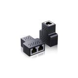 Derwell 1 Giriş 2 Çıkış Ethernet Çoğaltıcı Gigabit Destekli RJ45 CAT5E/CAT6/7/8 Ethernet Internet Lan Ağı