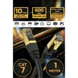 Derwell 1 Metre Yeni Nesil Cat7 Ultra Hızlı Ethernet Kablosu Yüksek Hızlı Gigabit Destekli İnternet Kablosu
