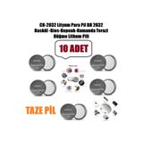 Derwell 10 Adet Cr2032 Lityum Para Pil Dr2032 Baskül-Bios-Kepenk-Kumanda Terazi Yuvarlak Düğme Lithum Pil