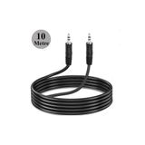 Derwell 10 Metre 3.5Mm Stereo Erkek-Erkek Aux Ses Kablosu Aux Jak Kablo Müzik Üniversal Aux Ses Kablosu