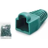Derwell 100 Adet ( Yeşil ) RJ45 Cat6 CAT6E Cat5 CAT5E 8P8C Utp Ethernet Ağ Kablosu Jakı Koruma Cover Kılıfı Kablo Konnektörü
