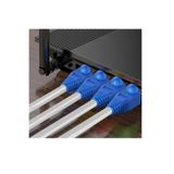Derwell 100'lü Paket Rj45 Cat6 Cat6e Cat5 Cat5e Ethernet Ağ Kablosu Koruma Cover Kılıfı Kablo Konektörü Mavi