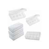 Derwell 18650 Piller İçin Plastik Pil Kutusu, Tek Beden, PİLŞEFFAF06, Şeffaf, Erkek