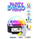 Derwell 2025 Kablosuz Disko Topu Parti Işıkları Bluetooth Hoparlör Ses Parti Özel Gün Için Rengarenk Disko
