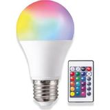 Derwell 220V Rgb Ampul 16 Renk Kısılabilir Ev Dekorasyon Rengarenk Lamba E27 Sihirli Ampuller