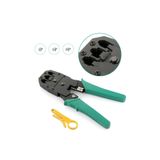 Derwell 2in1 Rj45 Ethernet Rj11 Rj12 Rj45 Telefon Sıkma Çakma Pensesi Cat5 Cat6 Network Pense + Kablo Soyucu