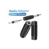 Derwell 3.5mm Dişi Dişi konnektör Kulaklık Aux Adaptörü Ses Dişi Jack Stereo Uzatma Kablosu Ara Birleştirici