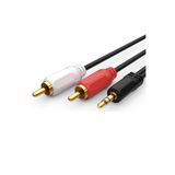 Derwell 3.5Mm Erkek Jack Av 2 Rca Erkek Telefon Tv İçin Kablo Bilgisayar Pc Hoparlörler Müzik Ses Kablo 10Mt