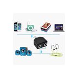 Derwell 3.5mm Y Stereo Ses Kulaklık Hoparlör Çoklayıcı Steryo Çoğaltıcı Pc Stereo Telefonlar Mp3 Çalar SİYAH