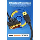 Derwell 3 Metre 3mt Hdmı To Dvı Iki Yönlü Dönüştürücü Adaptör Kablosu Pc Ps5 Xbox 360 Bir Serisi S X Kablo Siyah