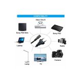 Derwell 3 Metre C7 Güç Kablosu Ps2/ps3/ps4/xbox One S/radyo/tv Işıldak Uyumlu 3m Power Elektrik Kablosu SİYAH