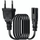 Derwell 3 Metre Teyp Işıldak Fişi C7 Radyo /yazıcı/ Işıldak (Ps4/ps3/ps2/teyp Power Güç Kablosu 3mt 2x0.75 Enerji Kablosu 2 Pinli Power Cord Cabble