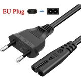 Derwell 3 Metre Tv Işıldak Fişi Laptop Radyo Teyp Güç Kablosu 3mt Power Kablosu 2 Pinli C7 Elektrik Kablosu Ps4 Ps5 Xbox Tv Için