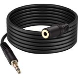 Derwell 3 Metre Yüksek Kaliteli 3.5mm Erkek Kadın Stereo Uzatma 3 Halka Trrs Jack Stereo Ses Uzatma Kablosu 3mt Av Uzatma Kablosu Ses Konektörü Kablosu