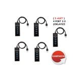 Derwell 4 Port Usb 3.0 Hub Çoğaltıcı Çoklayıcı Swıtch Hızlı Çoklama Splitter Laptop Bilgisayar Için 5 Adet