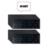 Derwell 40 Adet Türkçe F Klavye Etiketi Laptop Pc Sticker Kaliteli Pvckeyboard Sticker Pvc Harf Çıkartmaları