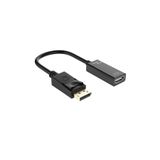 Derwell 4K Büyük DP - HDMI Uyumlu Dönüştürücü Displayport Erkek - Dişi Kablo Ayırıcı TV Monitör Çevirici Siyah, Derwelldp4k21