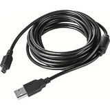 Derwell 5 Metre 5m Mini USB To USB Data Şarj Kablosu Kamera Mp3 Ps3 Radyo Navigasyon Şarj Kablosu Piramit Uç Cabble
