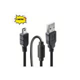 Derwell 5 Metre 5Mt Ps3 Kol Şarj Kablosu 5Pin Mini Usb Usb5-Pin 2.0 Erkek A Mini 5 Pin B Piramit Uç