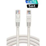 Derwell 5 Metrelik Cat6 Lan Fabrikasyon Internet Data Kablosu(Ethernet Modem RJ45 Uçlu Jacklı Network Adsl) 5mt Hazır Fabrikasyon Ethernet Kablosu
