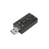 Derwell 7.1 Ses Kartı USB 2.0 Çevirici Dönüştürücü Audio Win XP 7 8 Mac Uyumlu, DRWLSESKARTI2023
