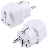 Derwell Ab'den Abd/ingiltere/au'ya Soket Dönüştürücü, 250V Ac Seyahat Fiş Soket Adaptörü, Avrupa Ülkeleri Şarj Evrensel Fiş/soket Dönüştürücü Adaptörü 1 Adet