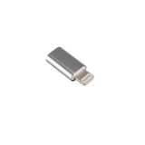 Derwell Apple Şarj Dönüştürücü Otg Micro Usb To Iphone Lightining Çevirici Dönüştürücü Adaptör Gri