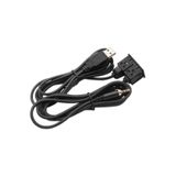 Derwell Aux Uzatma Kablo Montaj Aparatı USB Aux Panel Tipi Montajlanabilir Vidalı Tip Araba Motosiklet Tekne Siyah