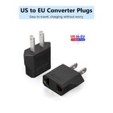 Derwell Avrupa Amerikan Priz Dönüştürücü Türk Amerikan Fiş Adaptörü 2 Pinli Uç Abd Plug 50 Adet, Drwl2pinli50aDets