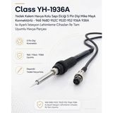 Derwell Class YH-1936A Yedek Kalem Havya Kolu Sapı Elciği 5 Pin Dişi Mike Mayk Konnektörlü - 968 968D 952C 952D 952 936A 938A Isı Ayarlı Istasyon Lehimleme Cihazları Ile Tam Uyumlu Havya Parçası - 1 ADET