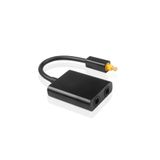 Derwell Digital Optik Toslink Ses Kablosu Çoklayıcı Birleştirici Splitter Toslink Çoklayıcı Switch 2 Port