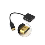 Derwell Displayport HDMI Uyumlu Adaptör Dönüştürücü 1080p Ekran Portu Erkek DP Kadın HD TV Kablosu Adaptörü Siyah, DRWSPYLY
