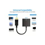 Derwell Displayport To Hdmi Kablo Display Port Çevirici Dönüştürücü Adaptör 1080p Full Hd Siyah, DRRWDSPLY2
