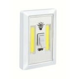 Derwell Dolap Içi Aydınlatma Mıknatıslı 3 Watt 240 Lümen Led Lamba Pilli On-Of Düğmeli Beyaz Işık (1 Adet),cobld10