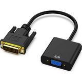 Derwell DVI VGA Çevirici Dvi-D VGA Çevirici Aktif DVI To VGA Çevirici Adaptör Yeni Ekran Kartları Için DVI 24+1 VGA Dönüştürücü