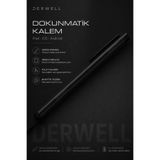 Derwell Evrensel Dokunmatik Tablet Kalemi iPad iOS Android Telefon Uyumlu Akıllı Çizim Yazım Kalemleri Hassas İnce Uçlu Renkli Metal Gövde Telefon Koruyucu Stylus Pen Çizim Kalemi Seti