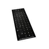 Derwell F Klavye Sticker Türkçe Klavye Yapışkan Harf Dizilimi Siyah, Standart, DRWLFSKT, SİYAH, Erkek