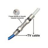Derwell F Konnektör Uzatıcı F Dişi Kafa F Jack Tv Rg6 Koaksiyel Kablo Çoğaltıcı Rf Konektörü Dişi 100 Adet, Standart, DRFF2, Gri Metalik, Erkek