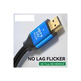 Derwell HDMI Kablosu 2.0 4K Kablo 4K@60Hz 18Gbps Monitörler için PS5/4 Xbox Fire HDTV Görüntü Kablosu Çok Renkli, Drwl4k2kuras1