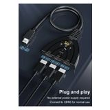 Derwell HDMI Switch 3 In 1 Out HDMI Giriş Çoklayıcı Port Kablolu Hdmı Switch Çoklayıcı Çoğaltıcı Splitter