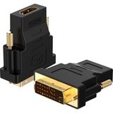 Derwell HDMI To DVI 24+1 DVI To HDMI Kablo Altın Uçlu Hdmı-Dvı Kablosu Erkek Tv Hd Pc Projektör Bilgisayar Monitör /ps3/ps4/ps5 Uyumlu Dönüştürücü Çevirici