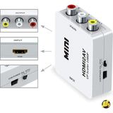 Derwell Hdmı To Rca 1080P Tos Av Çevirici Dönüştürücü Tv Tüplü Televizyon Scart Av Video Adaptor Skart